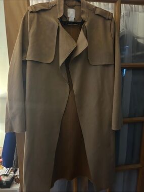 H&M Womens Trench Coat - Taupe
